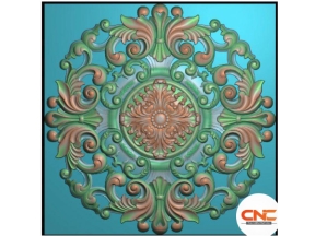 Mâm trần lá tây cnc file jdp đẹp nhất