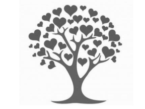 Mẫu 2D Cây trang trí - Mẫu CNC Cây trái tim yêu đời - Heart tree love life - CNC File