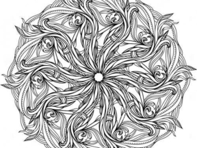 Mẫu 2D CNC Mandala hoa zen chi tiết