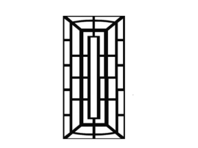 Mẫu 2D vách ngăn cửa sổ lan can ban công