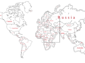Mẫu bản đồ thế giới treo tường file cad và corel