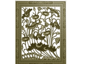 Mẫu bông gió hoa sen nhôm đúc cnc