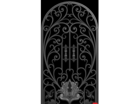 Mẫu bông gió nhôm đúc cnc hoa lá tây