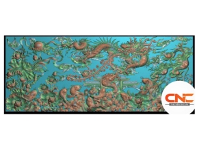 Mẫu cá chép hóa rồng jdpaint