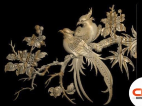 Mẫu cành chim cnc thiết kế jdp đẹp