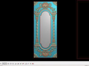 Mẫu cánh cửa lá tây cnc thiết kế jdp