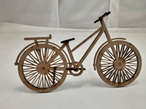 Mẫu cắt 2d hình xe đạp trang trí file corel