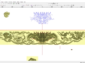 Mẫu cắt CNC dạ triện Jdpaint đồ thờ ban thờ cửa võng