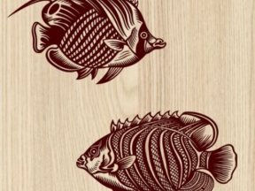 Mẫu cắt cnc đồ trang trí hình con cá đẹp