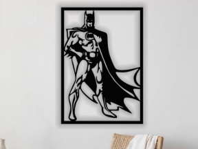 Mẫu cắt laser decor trang trí CNC 2D Batman