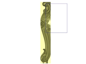 Mẫu chân ghế Hoa lá tây CNC đẹp được thiết kế Jdpaint