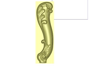 Mẫu Chân ghế Lá Tây CNC hiện đại