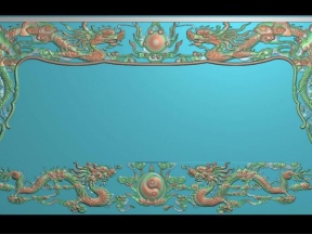 Mẫu CNC 3D Cửa Võng Rồng Chầu Nguyệt