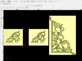 Mẫu CNC 3D Hoa Góc Rồng Hóa Lá Tây Tân Cổ Điển
