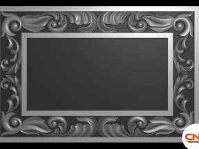 Mẫu CNC 3D Khung Biển Số Nhà Hoa Lá Tây Tân Cổ Điển