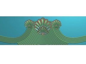 Mẫu CNC 3D Phù Điêu Đầu Giường Họa Tiết Vỏ Sò