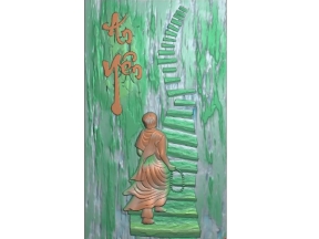 Mẫu CNC 3D Tranh Gỗ Chú Tiểu An Yên