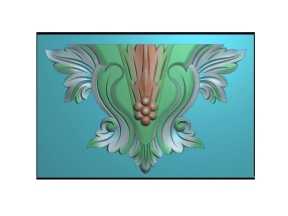 Mẫu cnc bệ hoa lá tây