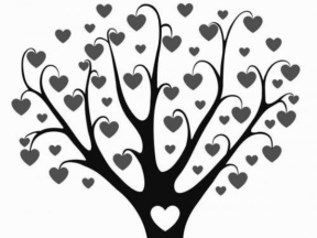 Mẫu CNC cây trang trí Love life heart tree - CNC File Sharing