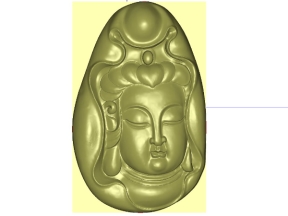Mẫu CNC chân dung Phật Quan Thế Âm Free 3D Jdpaint