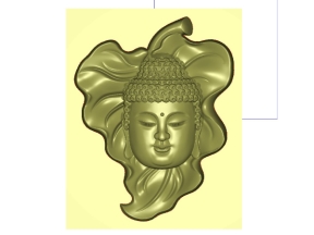 Mẫu CNC chân dung Phật Tổ trên chiếc lá 3D mới lạ