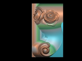 Mẫu cnc chân tủ kệ hoa hồng