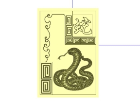 Mẫu cnc con rắn thiết kế jdp