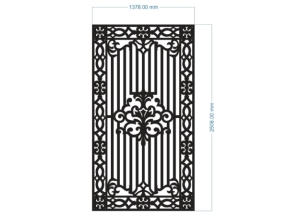 Mẫu cnc cổng 1 cánh dxf