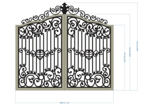 Mẫu cnc cổng 2 cánh mẫu đẹp nhất