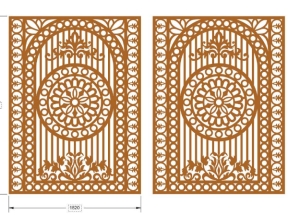 Mẫu cnc cổng 2 cánh mới