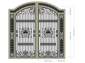Mẫu cnc cổng 2 cánh siêu hot trong tháng