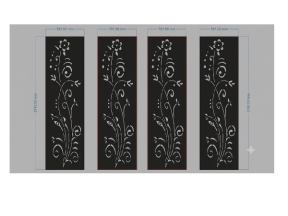 Mẫu cnc cổng hoa lá đơn giản