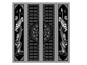 Mẫu cnc cổng trống đồng bông sen mới nhất