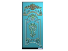 Mẫu cnc cửa chính mới nhất hoa lá tây