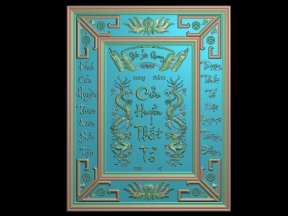 Mẫu cnc cửa huyền thất tổ