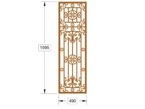 Mẫu cnc cửa sắt 1 cánh mới nhất