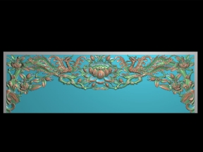 Mẫu cnc cửa võng hoa sen