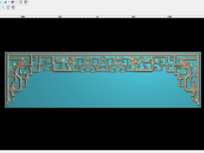 Mẫu cnc cửa võng rồng hoá