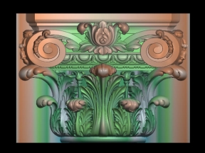 Mẫu cnc đấu cột hoa văn đẹp