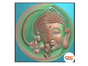 Mẫu CNC Đĩa Phật tròn đẹp file jdp