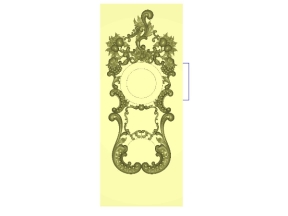 Mẫu CNC đồng hồ Hoa lá tây phong cách cổ điển