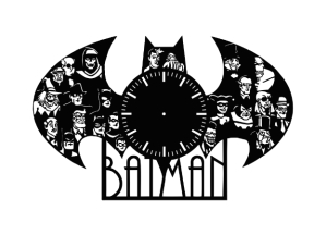 Mẫu CNC đồng hồ treo tường hình BATMAN