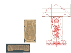 Mẫu cnc ghế ăn lá tây thường file jdpaint