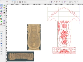 Mẫu cnc ghế ăn thường hoa lá tây