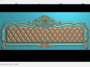 Mẫu cnc giường đầu thấp đẹp