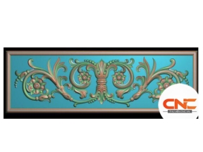 Mẫu cnc hoa lá tây ốp jdpaint