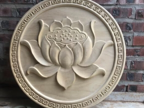 Mẫu cnc hoa sen tròn đẹp