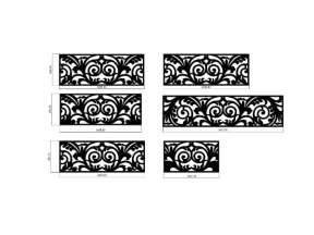 Mẫu cnc hoa văn lan can mới