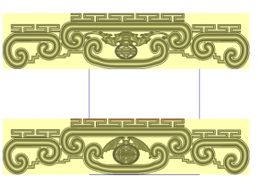 Mẫu CNC hoa văn tam cấp