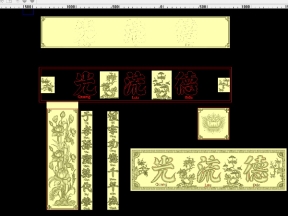 Mẫu cnc hoành phi câu đối và sen